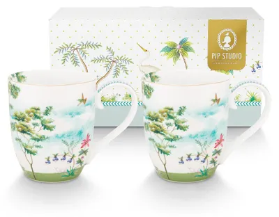 Produktbild von PIP STUDIO Jolie Heron Becher XL 450ml Set2