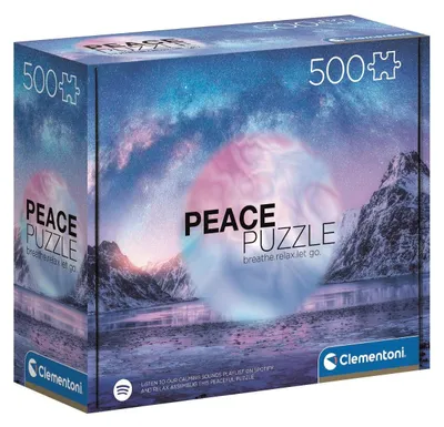 Image de Clementoni puzzle 500 PeaceCollection Bleu Clair 35116