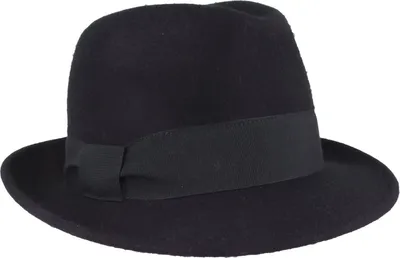 Schlichter Trilby mit Ripsband-Garnitur von Hut-Breiter in blau