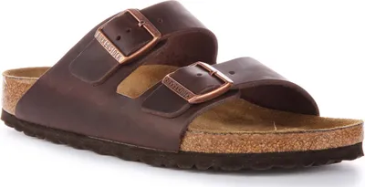 Produktbild von Birkenstock Arizona BS Frauen Geölt Nubukleder Zwei Riemen Sandale Braun – 5,5 UK – 39 EU – 8/8,5F – 6/6,5M US / Braun