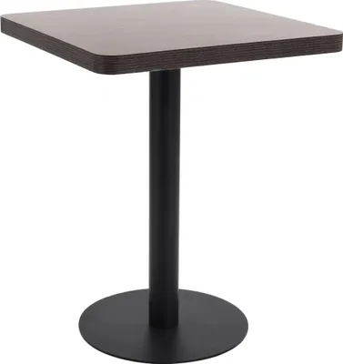 Image de Table de bistro Marron foncé 60x60 cm MDF