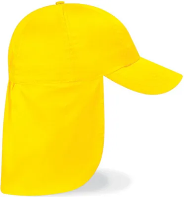 Produktbild von Beechfield B11B | Junior Legionnaire Style Cap / Kappe / Mütze / Hut - Farbe: Yellow - Größe: One Size