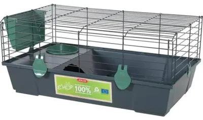 Obrázek produktu pro Klec morče EHOP 80cm šedá/zelená s výbavou Zolux