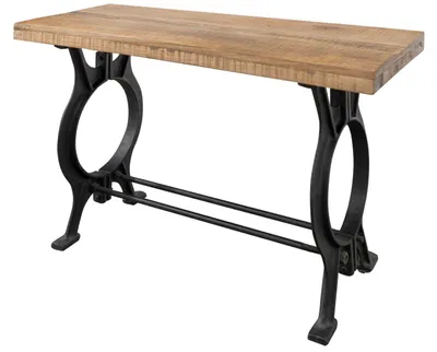 Produktbild von MASSIVMOEBEL24.DE Konsolentisch Altholz 120x40x76 lackiert INDUSTRIAL #36