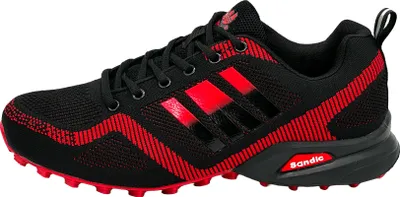 Produktbild von Nowalnd Herren Damen Sneaker Sportschuhe Laufschuhe Turnschuhe Runners,Schwarz/Rot,44