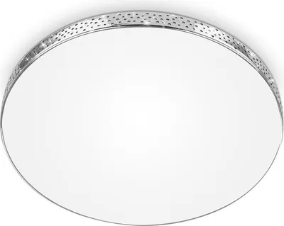 Produktbild von LED Deckenleuchte, weiß-chrom, IP44, 1xLED/18W