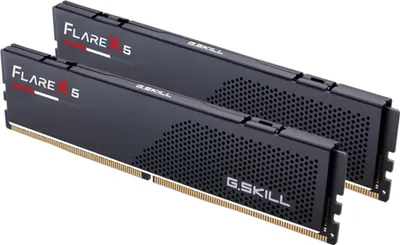 Produktbild von DIMM 32 GB DDR5-6400 (2x 16 GB) Dual-Kit (schwarz, F5-6400J3239G16GX2-FX5, Flare X5, AMD EXPO)