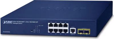 Produktbild von PLANET 10/100/1000T + 2-Port, Managed, L2/L4, Gigabit Ethernet (10/100/1000), Vollduplex, Rack-Einbau, 1U