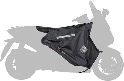 Productafbeelding van Scooter Beenbeschermer - Scooter Kleed - Bescherming Scooter - Opblaasbaar Anti-flap - Universeel - Zwart