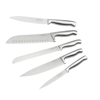 Immagine prodotto di Set di 5 coltelli da cucina professionali - NIROSTA - Acciaio inossidabile - da 24 a 33,5 cm