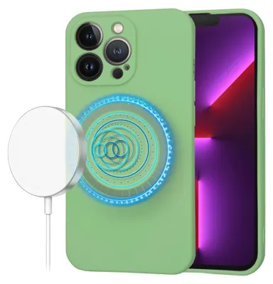 Zdjęcie produktu dla Techsuit SoftFlex MagSafe etui na iPhone 13 Pro – miętowozielone