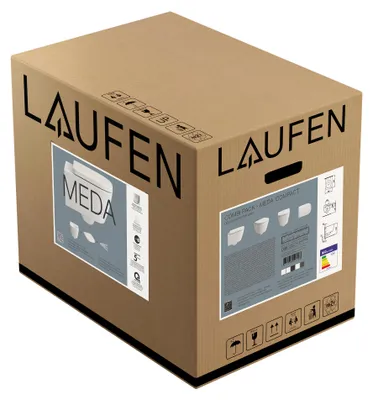 Produktbild von LAUFEN H8661137580001 Pack T-WC wandh.+Sitz MEDA 490x360