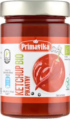 KETCHUP PIKANTNY BEZGLUTENOWY BIO 315 g - PRIMAVIKA