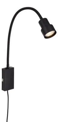 Productafbeelding van Briloner LED-wandlamp Tusi, zwart, 5W, warm wit