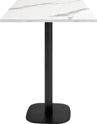 Produktbild von Stehtisch 60 x 60 cm – rundes Modell aus weißem Marmor