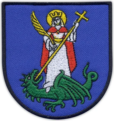 Produktbild von Patchion Coat of arms of the city of Nowy Sacz - new version - Self-Adhesive Backing - Embroidered Patch/Badge/Emblem