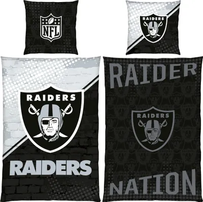 Produktbild von NFL Las Vegas Raiders Bettwäsche Raider Nation Linon/Renforcé