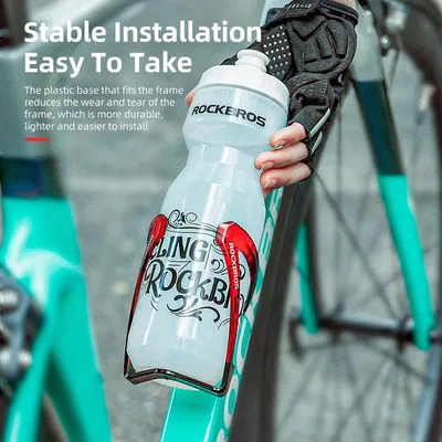Produktbild von Fahrradflaschenhalter - Trinkflaschenhalter für Rennrad und MTB - 2er-Set - PC-Kunststoff - Unter 75 g - Zweifarbig - Schwarz/Rot