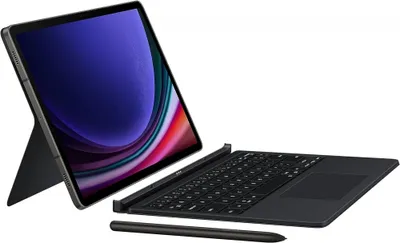 Image de Clavier Samsung Book Cover pour Galaxy Tab S9/S9 FE, Noir