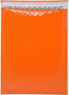 Obrázek produktu pro Obálky pro kurýrní služby, kovové, 150 x 215 mm, oranžové, 100 kusů
