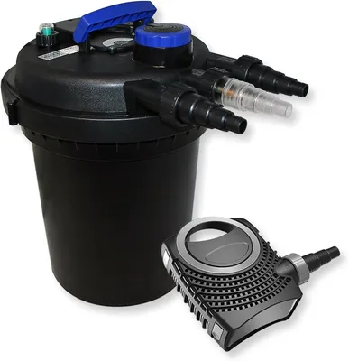Image de Kit de filtration pour étang - Filtre pour étang - Pompe pour étang - Filtre biologique sous pression - Stérilisateur UVC