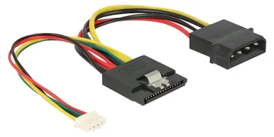Produktbild von DeLOCK 85673, 0,15 m, SATA 15-Pin, Männlich, Weiblich, Gerade, Gerade