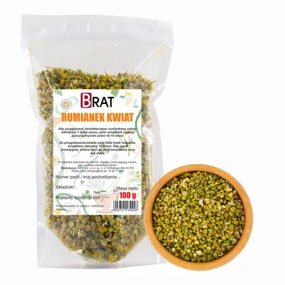 Zdjęcie produktu dla Rumianek kwiat 100g Brat.pl