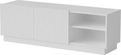 Produktbild von Dmora Fernsehschrank 150x40x48h cm Weiß, 3 Regale, 6 Fächer