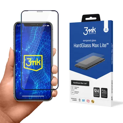 Produktbild von 3mk Display Gehärtetes Glas HardGlass Max Lite für Apple iPhone X 0,3mm 9H