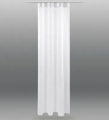 Produktbild von Dekoschal Schlaufenschal Transparent Gardine Voile  B140 x L245cm, Farbe: weiß - perlweiß