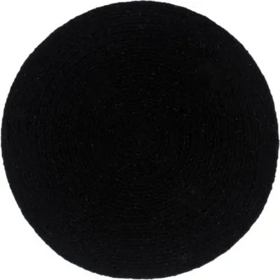 Obrázok produktu pre vidaXL Podložky 4 ks čierne 38 cm okrúhle bavlnené