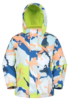 Produktbild von Mountain Warehouse Kinder Mogal Skijacke mit Fleece-Futter MW5462 (116) (Blau)