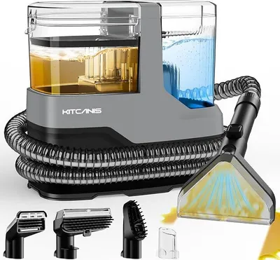 Produktbild von Polsterreiniger Gerät Nasssauger Waschsauger - 17KPa 78dB 600W Nasssauger Polsterreiniger mit 4 Düse Fleckenbürste Waschsauger Polsterreiniger für Teppich, Sofa, Vorleger, Polster