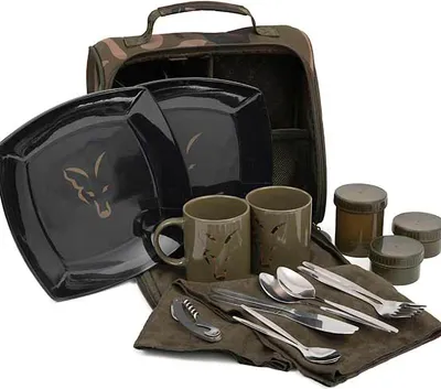 Immagine prodotto di Fox Camolite Set da pranzo per 2 persone - Borsa da pesca con pentole