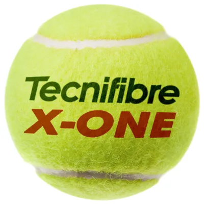 Obrázok produktu pre Tecnifibre X-One, Tenisová lopta naplnená plynom, Turnajová loptička, Zelená, 144 kusov, White, Unisex