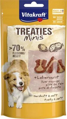 Produktbild von Vitakraft Treaties Minis+ Leberwurst 48g