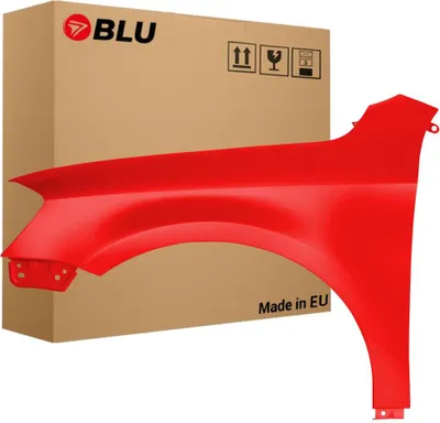 Immagine prodotto di BLU Parafango compatibile con VW Volkswagen Passat B7 LY3D Sinistra Rot TornadoRot | 2010-2014 | Anteriore | Verniciato | Pronto per il montaggio | Acciaio