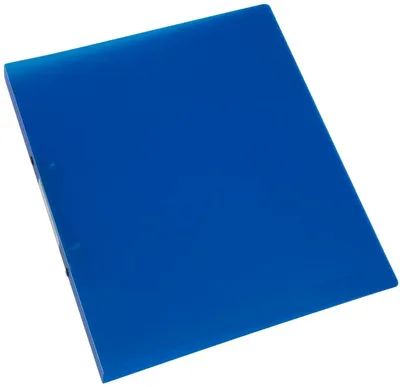 Produktbild von Ringbuch A4 2 Ringe 16mm blau-transluzent Packung mit 12 Stück
