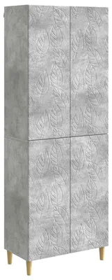 Image de Ensemble de meubles vidaXL, 2 pièces, gris béton, aggloméré