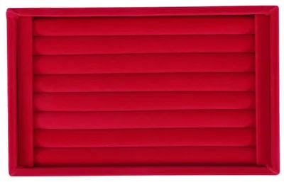 Produktbild von Ring Display Tray Slot Mode Schmuck Organizer Halter Fall Box Vitrine Rot