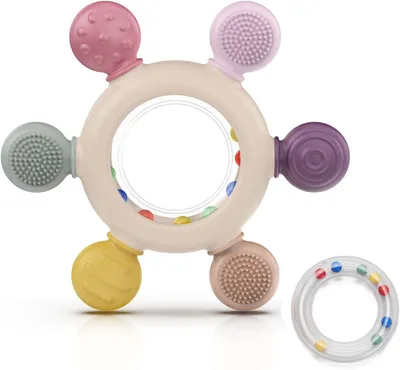 Produktbild von Baby Beissring Silikon, 3-12 Monate, BPA-frei, für Kinder