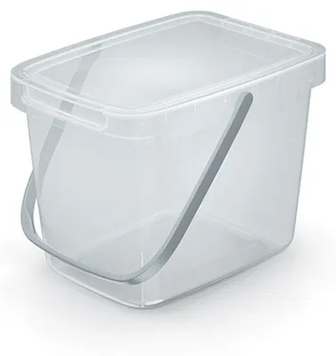 Produktbild von Keden GFT Aufsatz-Abfallbehalter - transparent - 6L - 20 x 26 x 20 cm
