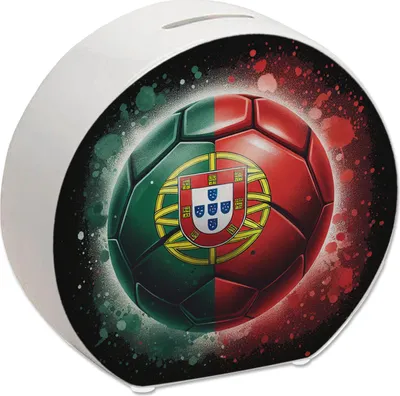 Produktbild von Fußball Portugal Flagge Spardose