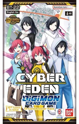 Produktbild von Digimon Card Game Cyber Eden BT22 Booster Display (24 Packs) Englisch
