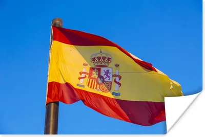 Produktbild von MuchoWow® Poster Die Nationalflagge von Spanien 180x120 cm - Fotoplakat