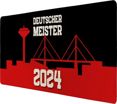 Produktbild von Leverkusen Schreibtischunterlage 69x31cm XXL Mauspad mit Spruch DEUTSCHER