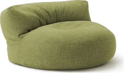 Produktbild von Lumaland Interior Line Sitzsack-Lounge - Rundes Sitzsack-Sofa - 320l Füllung, 90 x 50 cm - Lime