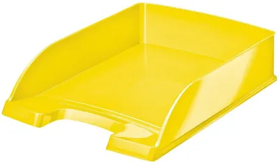 Zdjęcie produktu dla Tacka na listy Wow Plus A4 polistyrenowa żółta opakowanie 5 szt