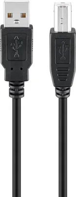 Obrázok produktu pre goobay USB 2.0 Hi-Speed kábel od konektora A po konektor B čierny 1 m