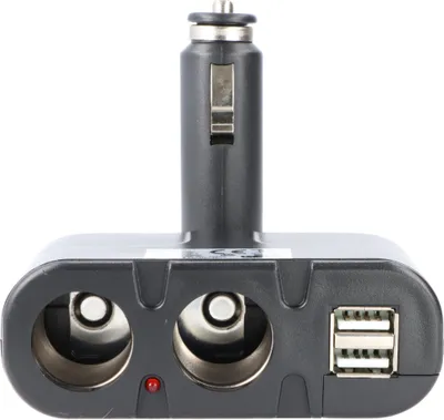 Produktbild von AccuCell KFZ-Adapter, Verteiler Zigarettenanzünder - Stecker auf 2x Kupplung + USB